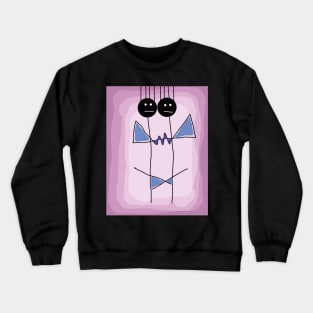 Kids as Twin Angels Stick Figure Crewneck Sweatshirt